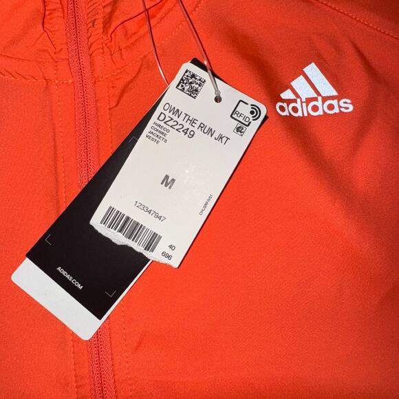 Adidas Own The Run Womens M Running Jacket Lightweight Athleisure Workout Travel - Picture 8 of 10